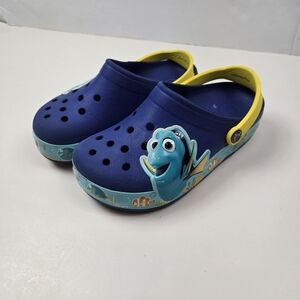 CROCS Kids Blue and Yellow Water Shoes